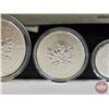 Image 6 : RCM Canada 2004 Fine Silver 5-Coin Set : Privy Mark Set One Ounce ; 1/2 Ounce 1/4 Ounce; 1/10 Ounce;
