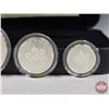 Image 7 : RCM Canada 2004 Fine Silver 5-Coin Set : Privy Mark Set One Ounce ; 1/2 Ounce 1/4 Ounce; 1/10 Ounce;