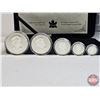 Image 8 : RCM Canada 2004 Fine Silver 5-Coin Set : Privy Mark Set One Ounce ; 1/2 Ounce 1/4 Ounce; 1/10 Ounce;