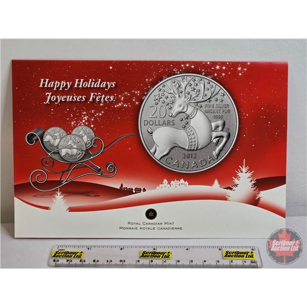 RCM Canada 2012 $20 Fine Silver : Magical Reindeer (Fine Silver 99.99%) (GST Exempt)
