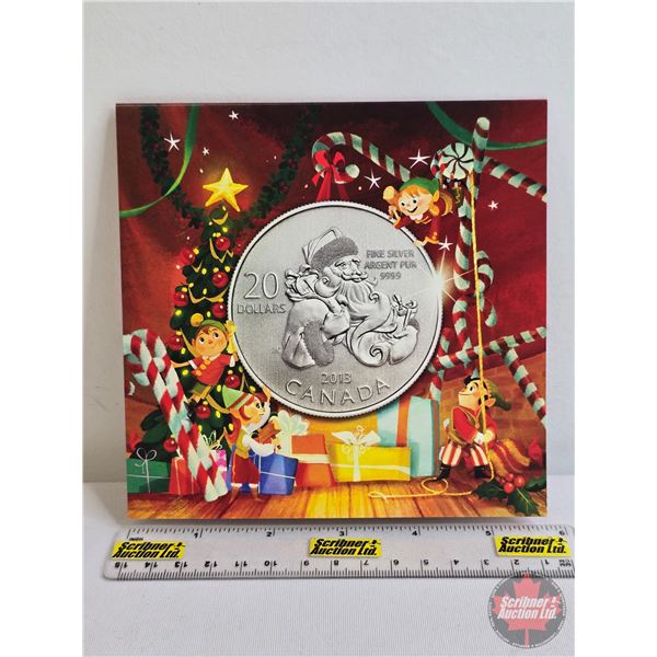 RCM Canada 2013 $20 Fine Silver : Santa (Fine Silver 99.99%) (GST Exempt)