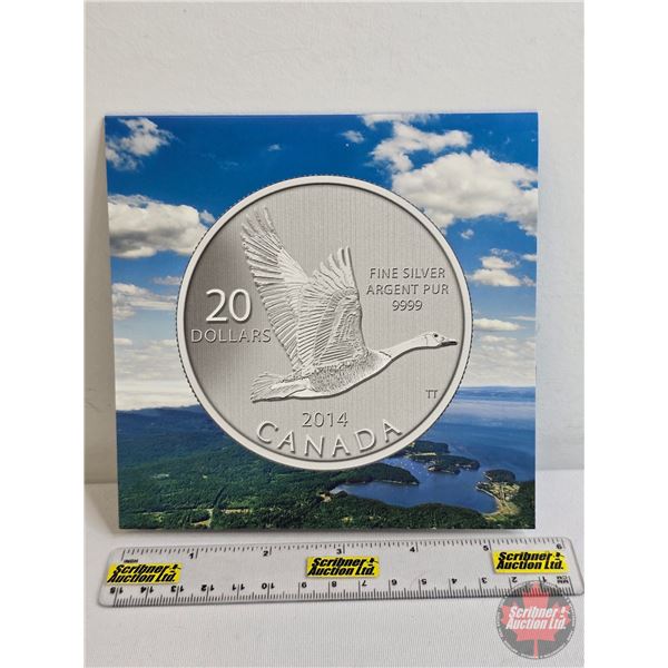 RCM Canada 2014 $20 Fine Silver : Goose (Fine Silver 99.99%) (GST Exempt)