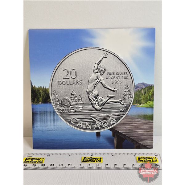 RCM Canada 2014 $20 Fine Silver : Summertime (Fine Silver 99.99%) (GST Exempt)