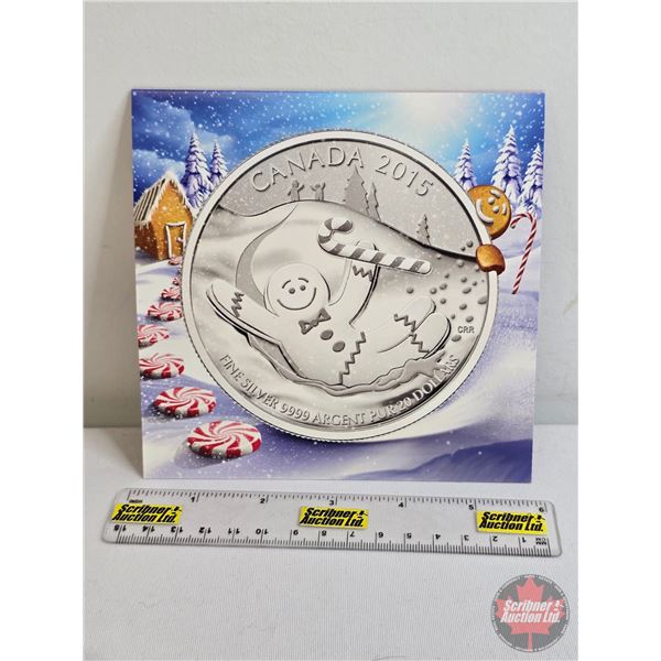 RCM Canada 2015 $20 Fine Silver : Gingerbread Man (Fine Silver 99.99%) (GST Exempt)