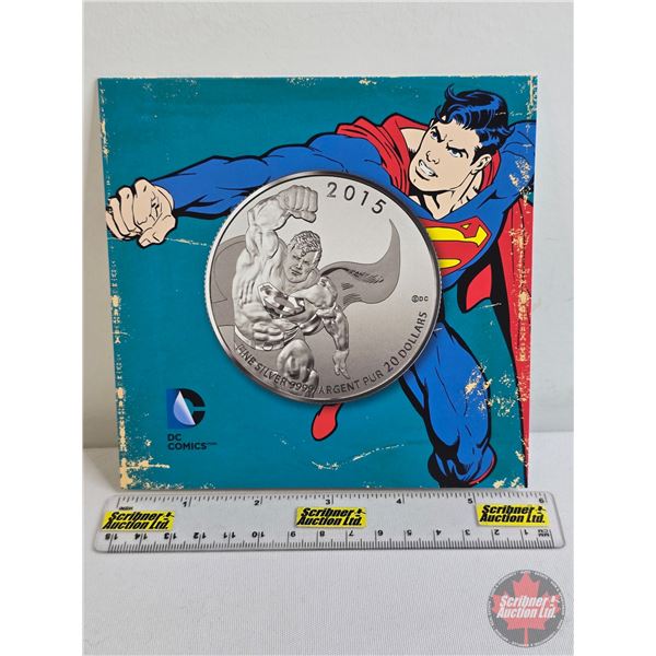 RCM Canada 2015 $20 Fine Silver : Superman (Fine Silver 99.99%) (GST Exempt)
