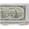 Image 6 : Canada $20 Bill 1954 : Beattie/Rasminsky #VE4814065 (See Pics for Varieties, Conditions, Serial Numb