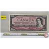 Image 1 : Canada $1000 Bill 1954 : Lawson/Bouey #AK0524502 (See Lot #815 : Close Serial Number) (See Pics for 