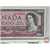 Image 3 : Canada $1000 Bill 1954 : Lawson/Bouey #AK0524502 (See Lot #815 : Close Serial Number) (See Pics for 