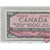 Image 2 : Canada $1000 Bill 1954 : Lawson/Bouey #AK0524922 (See Lot #814 : Close Serial Number) (See Pics for 