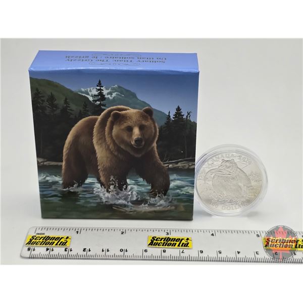 RCM Canada 2014 $100 Fine Silver : Solitary Titan ~ The Grizzly (Fine Silver 99.99%) (GST Exempt)