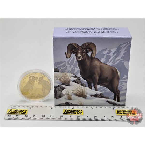 RCM Canada 2014 $100 Fine Silver : Clashing Titans of the Wind-Swept Crag : The Rocky Mountain Bigho