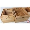 Image 2 : Wooden Crates (8)  (Largest Measures : 9-1/2"H x 22"W x 15-3/4"D)