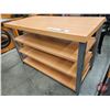 Image 1 : Store Fixture : Industrial Rolling 4 Tier Display Table
