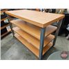 Image 4 : Store Fixture : Industrial Rolling 4 Tier Display Table
