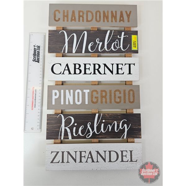 Wooden Wine Sign  (20 H x 11 D)
