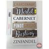 Image 1 : Wooden Wine Sign  (20"H x 11"D)