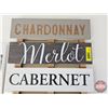 Image 2 : Wooden Wine Sign  (20"H x 11"D)