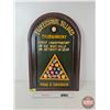 Image 1 : Wooden 3D Pool Sign : Professional Billiard / Pool & Snooker (Measures : 23-3/4"H x 15-3/4"W)