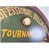 Image 5 : Wooden 3D Pool Sign : Professional Billiard / Pool & Snooker (Measures : 23-3/4"H x 15-3/4"W)