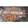 Image 3 : Harley Davidson Black Vinyl Pool Table Cover  (Measures : 108"L  x 64"W )