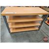 Image 2 : Store Fixture : Industrial Rolling 4 Tier Display Table