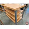 Image 4 : Store Fixture : Industrial Rolling 4 Tier Display Table