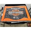 Image 5 : Harley Davidson Rolling Lockable Bar Cart w/Harley Davidson Bar Mat & Removeable Back Tray