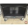 Image 9 : Harley Davidson Rolling Lockable Bar Cart w/Harley Davidson Bar Mat & Removeable Back Tray