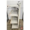 Image 3 : Store Fixture : Rolling 4 Tier Rack  (Measures : 53"H x 30"W x 17"D)