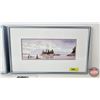 Image 5 : Framed Prints (2): Life is an Island Series by Gordon Henschel : Water Color Orcas  (Measures : 9-3/