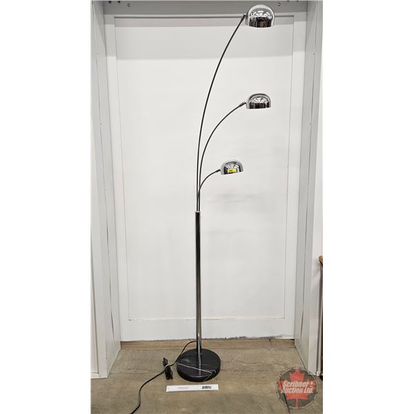 Three Tier Floor Lamp  (Not Tested ~ No Bulbs) (Measures : 83"H)