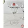Image 6 : Margarita Glasses (4) w/Faux Filled Glass (Tallest Measures : 7-1/4"H)
