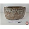 Image 4 : Large Terracotta Glazed Planter (Measures : 13"H x 21"W x 9"D)