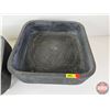 Image 4 : Concrete Stool Design Planters (2) (Largest Measures : 10-1/2"H x 17-1/2"W x 17-1/2"D)