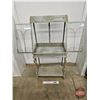 Image 4 : Vintage Style Distressed Finish Display Cabinet w/Glass Doors & Sides (Measures : 46-1/2"H x 22"W x 