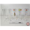 Image 1 : Fantastic Craft Clear Glass Vases (5) (Measures : 12"H)