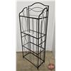Image 2 : Metal Display Shelving Unit w/Glass Shelves (Measures : 63"H x 24-1/4"W x 12-1/2"D)