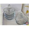 Image 4 : Decor Storage Boxes w/Contents including Ramakins (6), Salt & Pepper Shakers & Napkin Rings (Box Mea