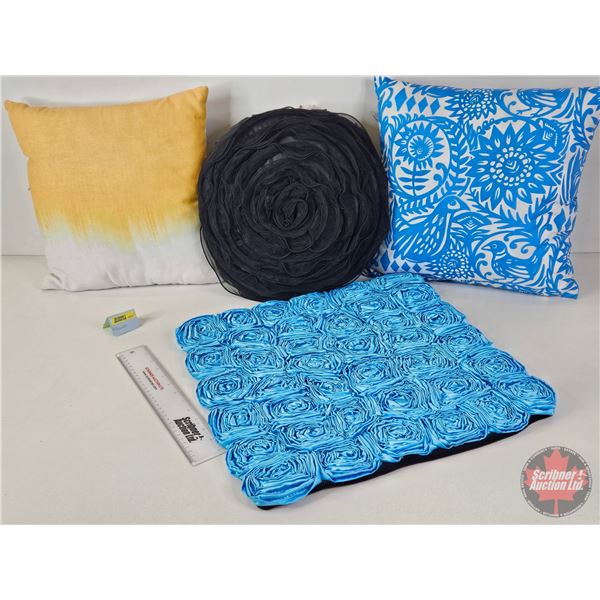 Throw Pillows (3) & Pillow Case