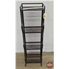 Image 1 : Wire Mesh Three Bin Cubicle Storage  (Measures : 49-3/4"H x 14-1/4"W x 12"D)