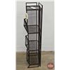 Image 3 : Wire Mesh Three Bin Cubicle Storage  (Measures : 49-3/4"H x 14-1/4"W x 12"D)