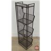 Image 5 : Wire Mesh Three Bin Cubicle Storage  (Measures : 49-3/4"H x 14-1/4"W x 12"D)
