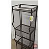 Image 7 : Wire Mesh Three Bin Cubicle Storage  (Measures : 49-3/4"H x 14-1/4"W x 12"D)