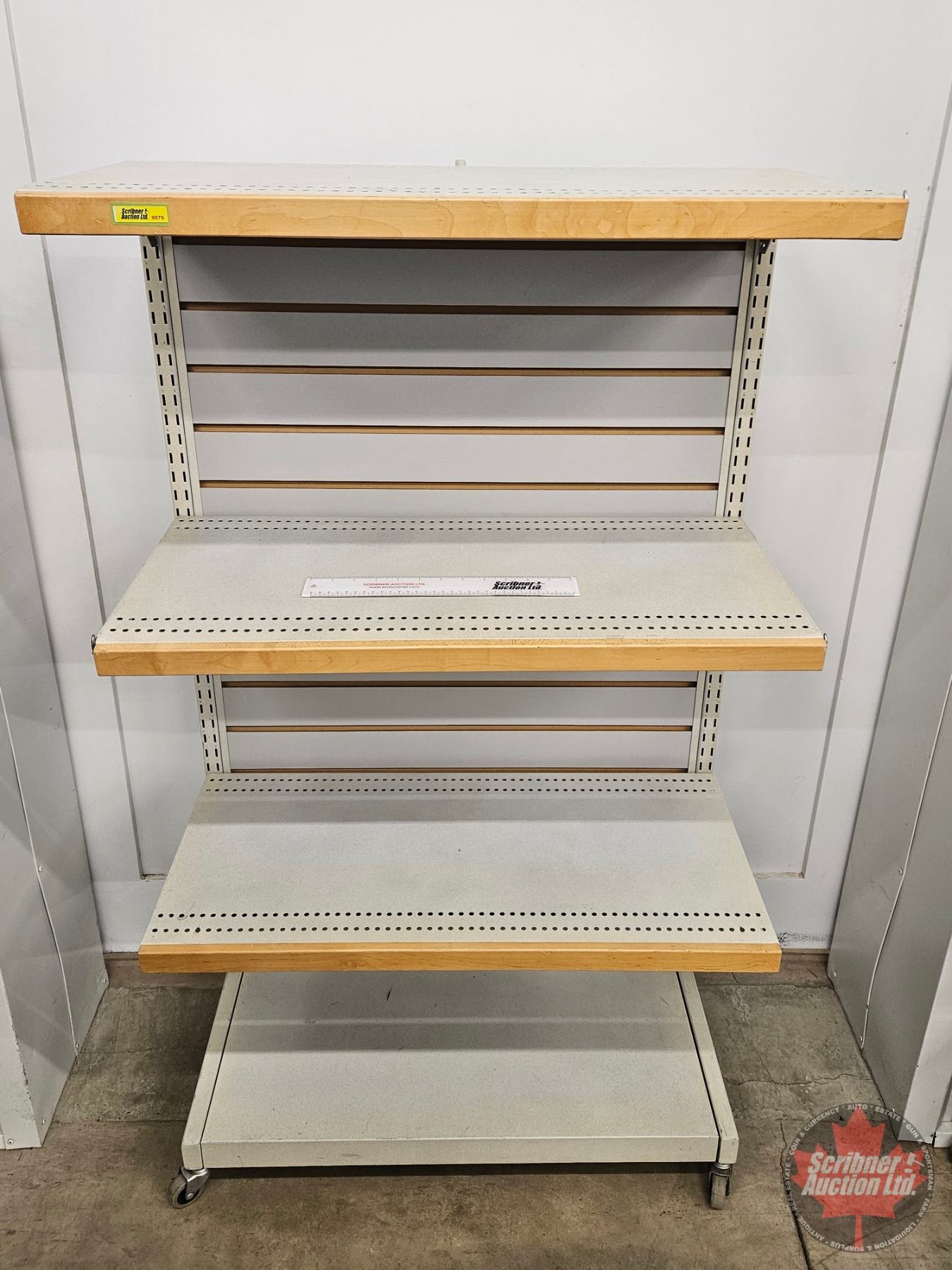 Fixutre Storage Rack Store Fixture : Rolling 4 Tier Rack (Measures : 53