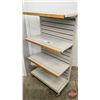 Image 3 : Store Fixture : Rolling 4 Tier Rack  (Measures : 53"H x 30"W x 17"D)
