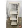 Image 4 : Store Fixture : Rolling 4 Tier Rack  (Measures : 53"H x 30"W x 17"D)