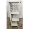Image 8 : Store Fixture : Rolling 4 Tier Rack  (Measures : 53"H x 30"W x 17"D)
