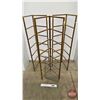 Image 1 : Metal & Wood Extending Display Units (3) c/w Small Rack  (Note : Missing Wood Shelves)  (Measures : 