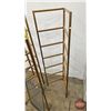 Image 4 : Metal & Wood Extending Display Units (3) c/w Small Rack  (Note : Missing Wood Shelves)  (Measures : 
