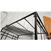 Image 5 : Black Metal Flatbar Lattice Arbor  (Measures : 85"H x 48-1/2"W x 30"D)